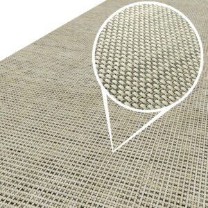 Teppich Küchenläufer Teppichläufer Läufer Flur abwischbar PVC Mirza Barcellona Blau 48cm Breit – 100x48cm