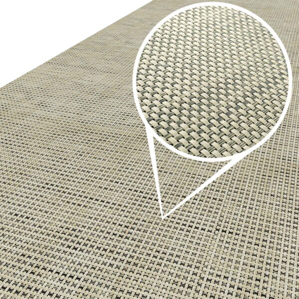 Teppich Küchenläufer Teppichläufer Läufer Flur abwischbar PVC Mirza Barcellona Blau 48cm Breit – 100x48cm