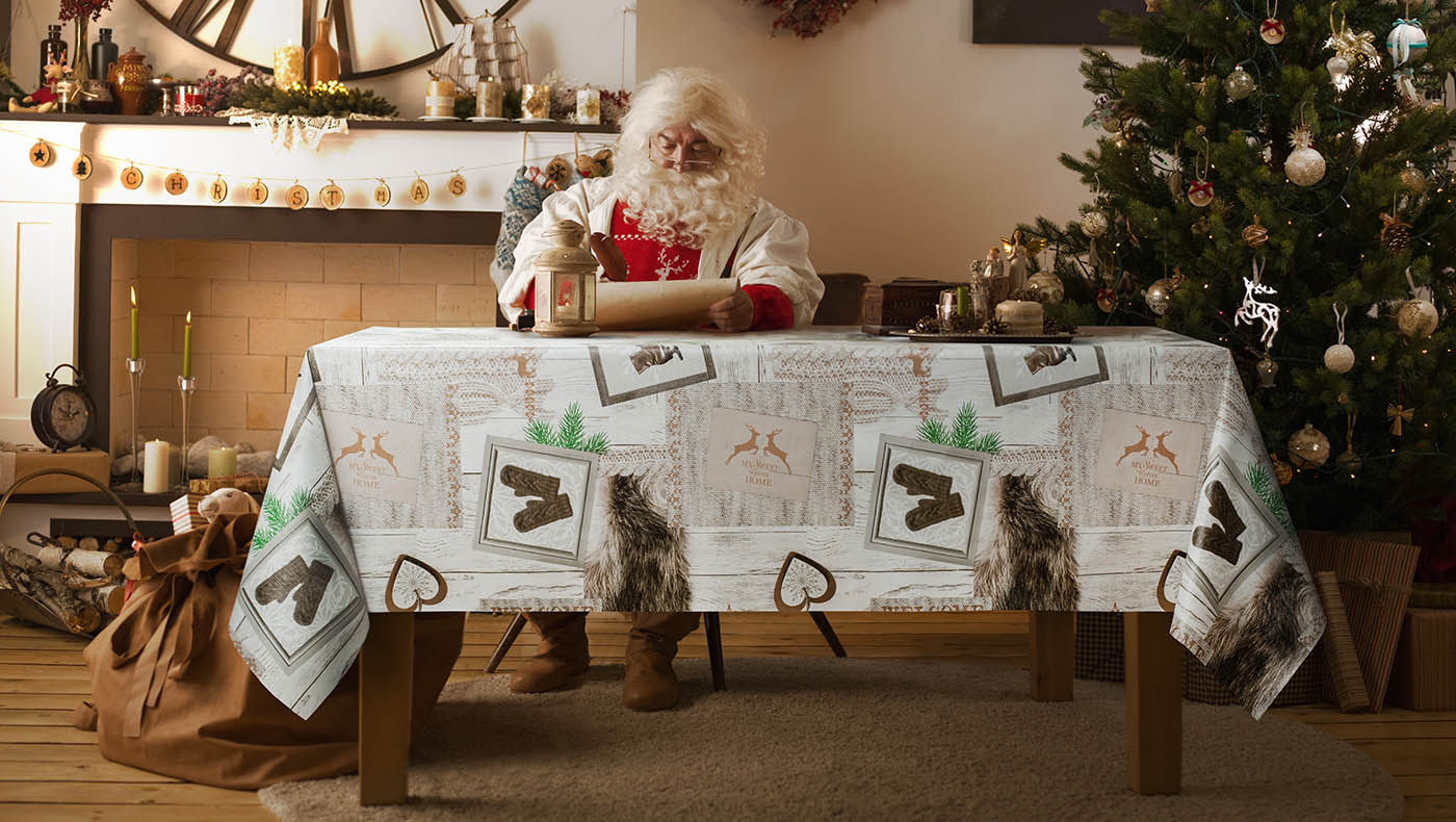 Wachstuchtischdecke Weihnachten