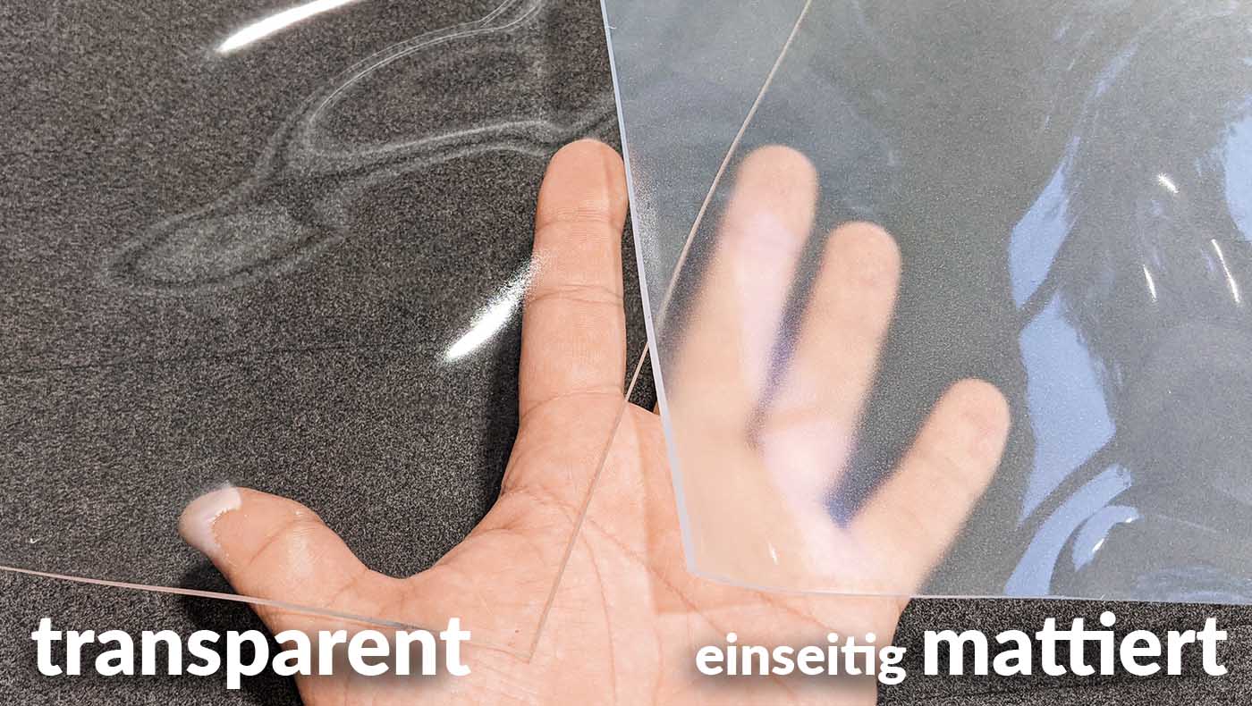 Tischfolie transparent vs. mattiert – welche ist die richtige für mich?