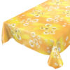 Wachstuchtischdecke Outdoor Tischdecke abwaschbar Gelbe Kamille Blumen Gartentischdecke