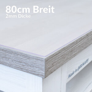 Tischfolie einseitig mattiert Tischschutzfolie Tischschutz 2mm 80cm Breite