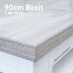 Tischschutzfolie 1mm 90cm Breite Schutzfolie durchsichtig transparent Folie