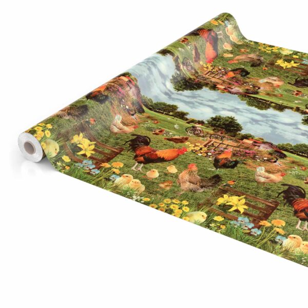Tischdecke Bauernhof Dorf Land abwischbar Wachstuch Wachstuchtischdecke