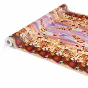 Weihnachtstischdecke Wachstuch Tischdecke abwaschbar Weihnachten Geschenke