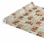 Wachstuch Tischdecke abwaschbar Wachstischdecke Kaffee Croissant Expresso Beige