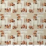 Wachstuch Tischdecke abwaschbar Wachstischdecke Kaffee Croissant Expresso Beige