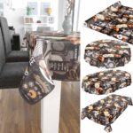 Wachstuch Tischdecke abwaschbar Wachstischdecke Coffee Kaffee Croissant