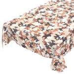 Wachstuch Tischdecke abwaschbar Military Camouflage Braun Wachstischdecke Gartentischdecke
