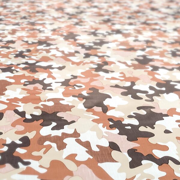 Wachstuch Tischdecke abwaschbar Military Camouflage Braun Wachstischdecke Gartentischdecke