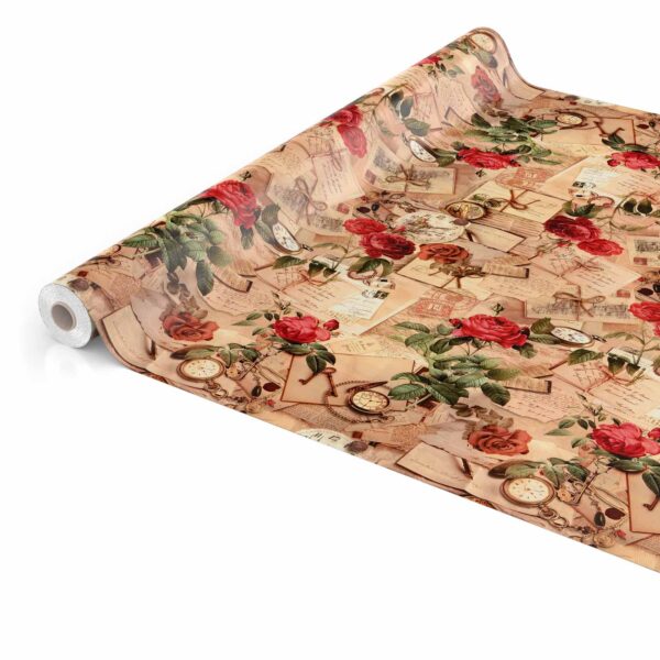 Wachstuch Tischdecke Oldtime Rosen Beige abwascbare Tischdecke Wachstuch Gartentischdecke