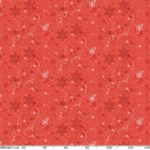 Weihnachtstischdecke Schneeflocken Rot abwaschbar Wachstuch Wachstuchtischdecke