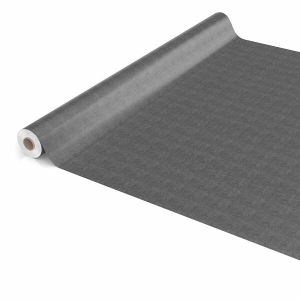 Tischdecke Leinenoptik in Anthrazit abwischbar Wachstuch Wachstuchtischdecke