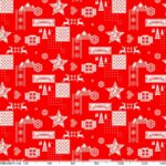 Weihnachtestischdecke abwaschbare Weihnachtsstimmung Rot Wachstuch Wachstuchtischdecke