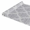 Wachstuch Tischdecke Rankenmuster Uni Grau Silber Wachstischdecke Gartentischdecke