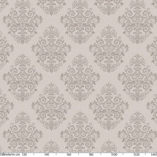 Wachstuch Tischdecke abwaschbar Rankenmuster Uni Beige Wachstuch Gartentischdecke