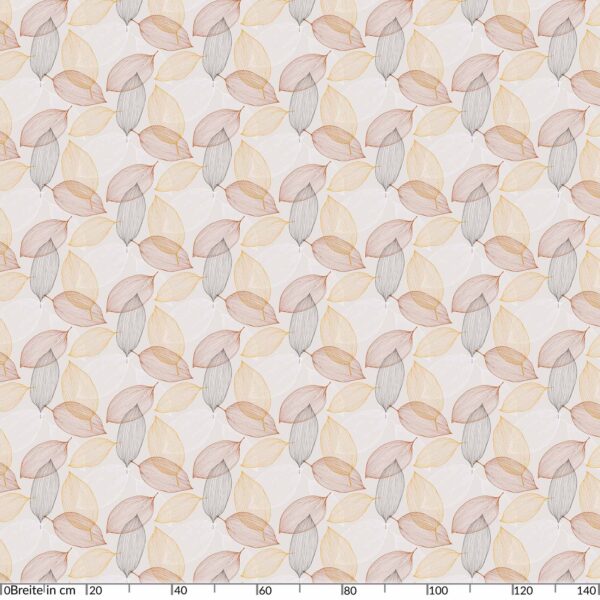 Tischdecke Laub Blätter Beige abwischbar Wachstuch Wachstuchtischdecke