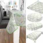 abwaschbare Tischdecke Laub Blätter Grün Wachstuch Wachstuchtischdecke