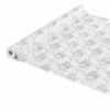 Wachstuch Tischdecke Silber Rankenmuster abwaschbare Tischdecke Wachstuch Gartentischdecke