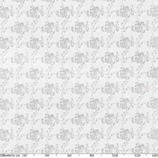 Wachstuch Tischdecke Silber Rankenmuster abwaschbare Tischdecke Wachstuch Gartentischdecke