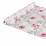 Wachstuch Tischdecke abwaschbar Liebe Rose Grau Wachstischdecke Gartentischdecke