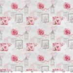 Wachstuch Tischdecke abwaschbar Liebe Rose Grau Wachstischdecke Gartentischdecke