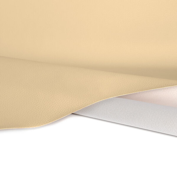 Kunstleder Nappaprägung Creme Polsterstoff Bezugsstoff Nappaleder