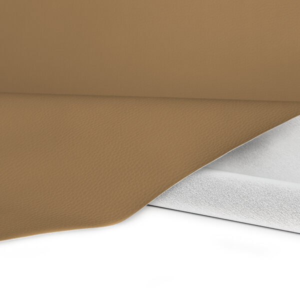 Kunstleder Nappaprägung Braunbeige Polsterstoff Bezugsstoff Nappaleder