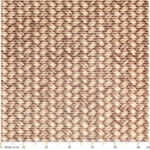 Weichschaummatte Badematte Badteppich Flechtwerk Beige Breite 65cm Meterware