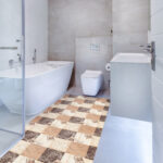 Weichschaummatte Badematte Badvorleger Schaummatte Maritim Cappuccino Breite 65cm