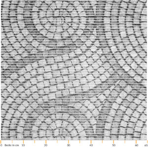 Badematte Weichschaummatte Bad Mosaiksteine Steine in Grau Breite 65cm Meterware