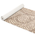 Badematte Weichschaummatte Badvorleger Schaummatte Mosaiksteine Beige Breite 65cm