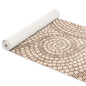 Badematte Weichschaummatte Badvorleger Schaummatte Mosaiksteine Beige Breite 65cm