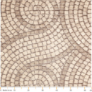Badematte Weichschaummatte Badvorleger Schaummatte Mosaiksteine Beige Breite 65cm