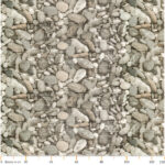 Badematte Weichschaummatte Bad Steine Kieselsteine Grau Breite 130cm Meterware
