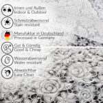 Tischdecke abwaschbar Lace Vinyl Häkel Spitze Optik Rosen Anthrazit Rosen Weiß