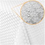 Tischdecke abwaschbar Lace Vinyl Häkel Spitze Optik Blumen Kamille Weiß