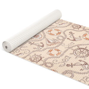 Badematte Weichschaummatte Badvorleger Schaummatte Kompas Seefahrt Beige Breite 65cm