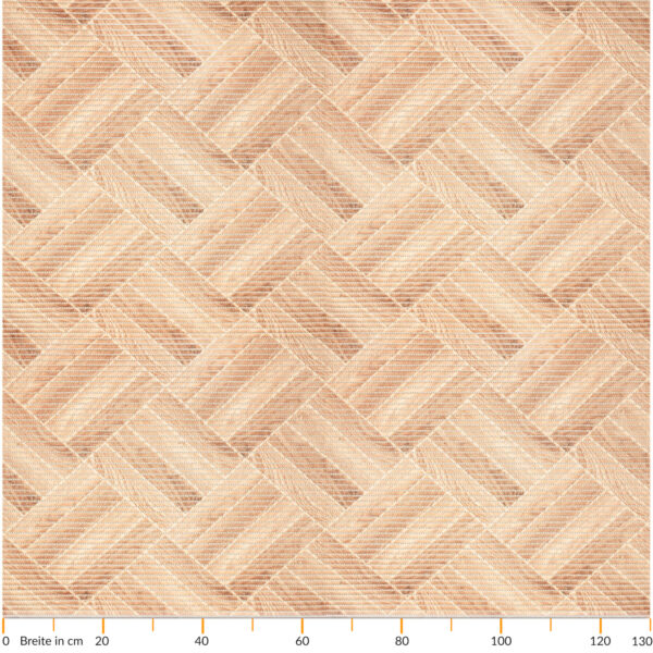 Badematte Weichschaummatte Parkett Holz Dunkelbeige Breite 130cm Badvorleger Meterware