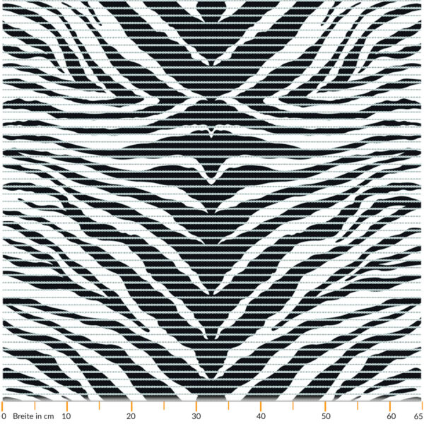 Weichschaummatte Badematte Schaummatte Bad Zebra Muster Breite 65cm Meterware