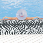 Weichschaummatte Badematte Schaummatte Bad Zebra Muster Breite 65cm Meterware