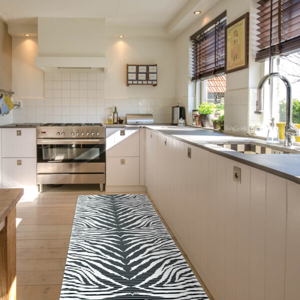 Weichschaummatte Badematte Schaummatte Bad Zebra Muster Breite 65cm Meterware