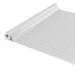 Tischdecke Uni Leinenoptik Grau mit Punkte kleine Dots Tupfen abwaschbar Wachstuch Wachstuchtischdecke