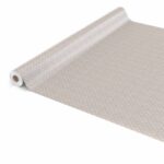 abwaschbare Tischdecke Uni Leinenoptik Creme mit Punkte kleine Dots Tupfen Wachstuch Wachstuchtischdecke