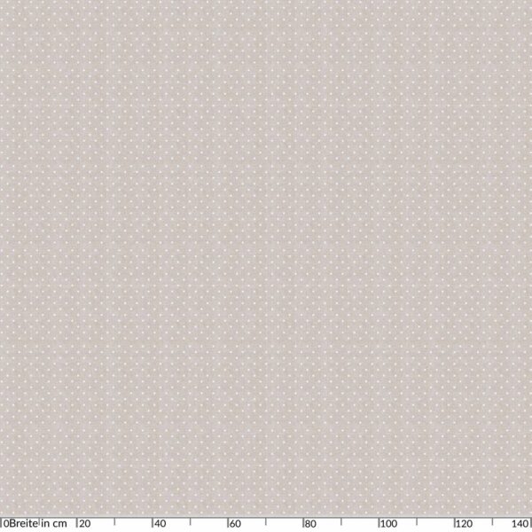 abwaschbare Tischdecke Uni Leinenoptik Creme mit Punkte kleine Dots Tupfen Wachstuch Wachstuchtischdecke