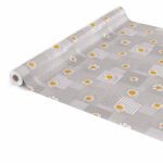 abwaschbare Tischdecke Patchwork Kamille Blumen Grau Wachstuch Wachstuchtischdecke