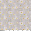 abwaschbare Tischdecke Patchwork Kamille Blumen Grau Wachstuch Wachstuchtischdecke