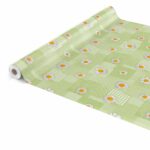 Wachstuch Tischdecke Patchwork Kamille Blumen Grün Tischdecke abwaschbar Wachstischdecke Gartentischdecke