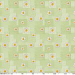 Wachstuch Tischdecke Patchwork Kamille Blumen Grün Tischdecke abwaschbar Wachstischdecke Gartentischdecke