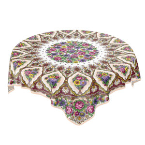 Tischdecke Blumenstrauß Bunt – Frühlingsfarben 136 x 136 cm